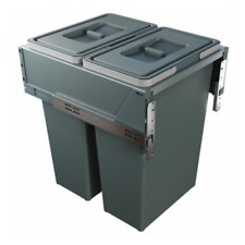 Poubelle de cuisine coulissante - grande capacité - Block 2.0 - L 450 mm - 2 x