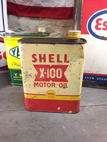 Ancien bidon huile shell - bidon,