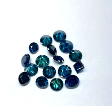 DIAMANT BLEU 1 MM / 1 PC ROND