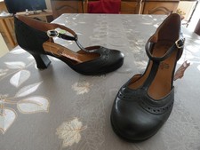 NEUVES Chaussures Escarpins SUNNY SUNDAY Femme Pointure 37 Noires CUIR