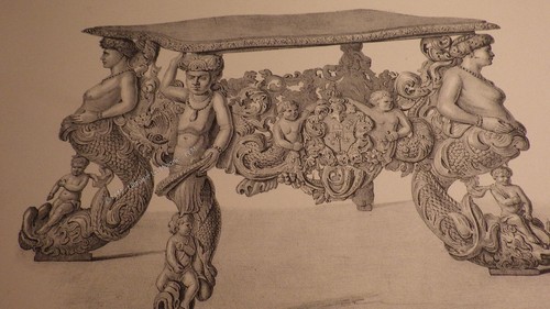 1860 console bois - bois, sculpté