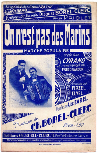 Partition chant 1933 est - chant,