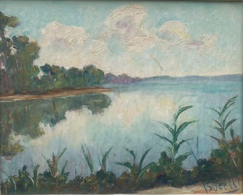 Ancienne huile sur panneau