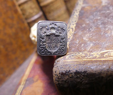 TRES BEAU SCEAU DE COLLECTION DEBUT 19em matrice en ARGENT   (27) armoiries