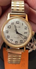 montre mécanique vintage chic DOLLAR  ancre 17 rubis antichoc en PLAQUE OR