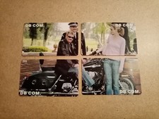 4 Cartes Téléphonique Puzzle  Johnny Hallyday "20 Units"  (Moto & Laeticia)