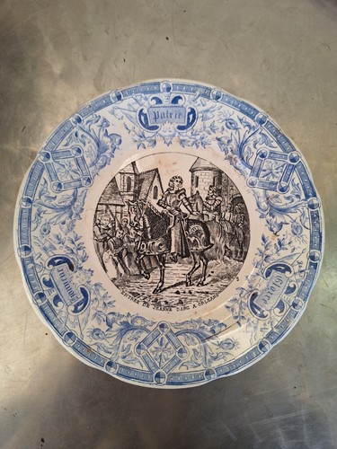 Ancienne assiette parlante - ancienne,