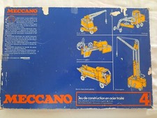 MECCANO VINTAGE, BOÎTE N°4, 204 E, 4 LIVRETS