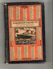 ALMANACH HACHETTE 1936 1938 1940 1945 VOIR PHOTOS