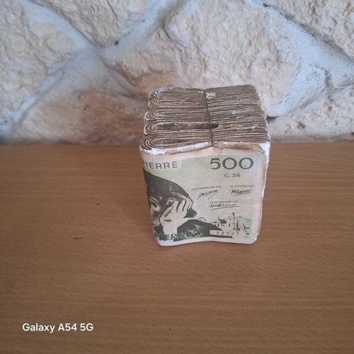 Billets 500 francs tirelire - 500,