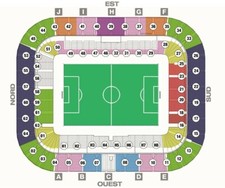 1 BILLET PLACE  POUR LE MATCH BORDEAUX /PSG LE 6 novembre 2021 à 21 h bloc 36