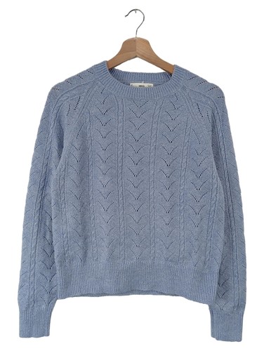 Mango pull femme bleu ajouré - pull,