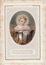 Ancienne image pieuse DENTELLE CH LETAILLE Le Petit Magister Infaillible Noel