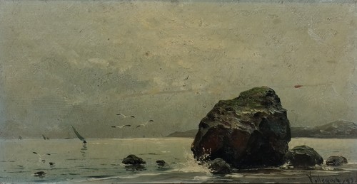 Paysage côtier avec rochers - cÔtier,