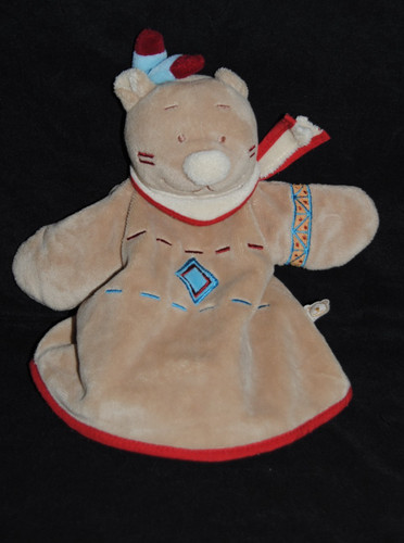 Doudou plat marionnette - 🐻,