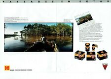 publicité Advertising 1221 1990   Kodak  film Ektar  25 paysages Louisiane  2pag