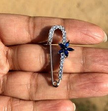 925 Sterling Silver CZ Safety