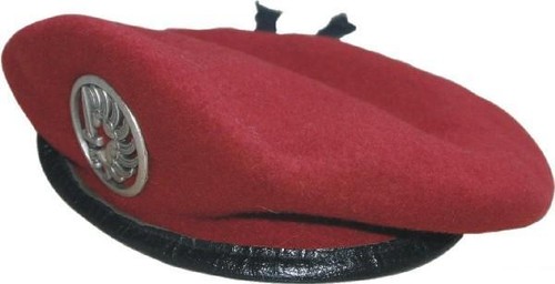 Béret amarante - amarante, (rouge)