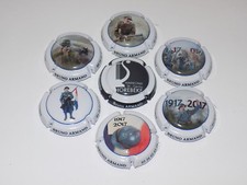 SERIE DE 6 CAPSULES DE CHAMPAGNE - BRUNO ARMAND (14.18) + 1 caps 