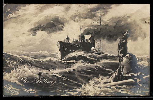 Carte postale allemande - carte,