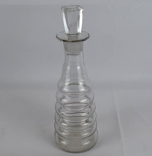 ANCIENNE TOPETTE A ABSINTHE ANNELEE 6 DOSES EN VERRE SOUFFLE 1900