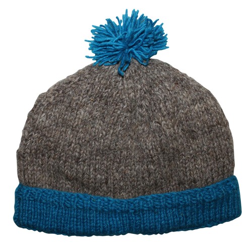 Bonnet laine avec - avec, pompon
