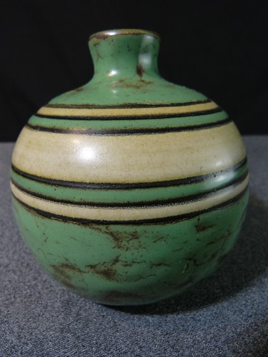 Vase boule ancien art déco - , en