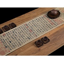  1PC Nappe de Style Chinois Nappe de Coton Lin Nappe Rétro Nappe pour La Maison