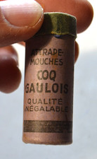 petite boîte publicitaire en carton : attrape-mouches Coq Gaulois