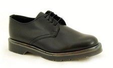 Solovair Nps Chaussures Fabriqué En Angleterre 4 Œil Aveugles Œillet Noir