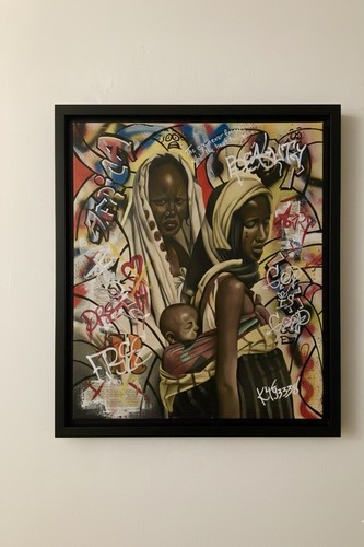 Original oil painting african - original,