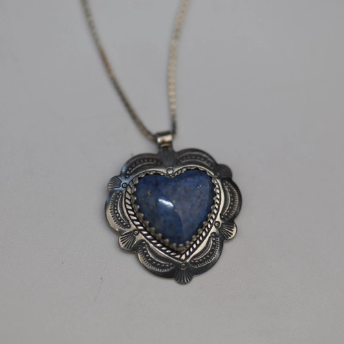 Heart shaped lapis lazuli - shaped,