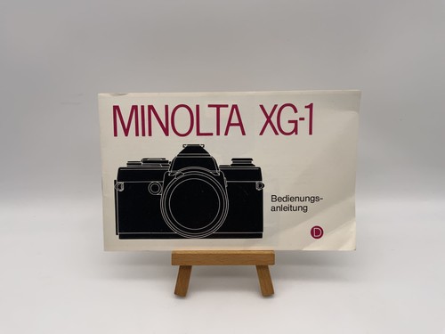Minolta manuel - minolta, xg-1