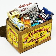 Poupées Maison Carton Épicerie Boite 1:12 Échelle Cuisine Accessoire Colemans