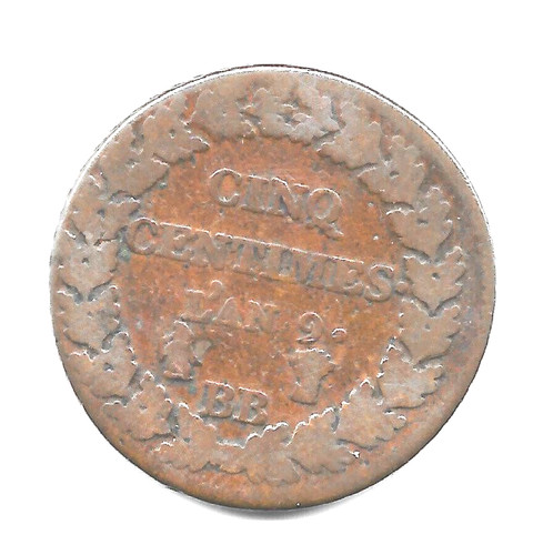 Monnaie cinq centimes - monnaie, dupré