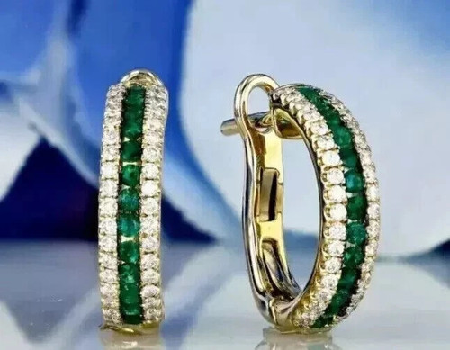 14k jaune plaqué - plaqué, 2ct