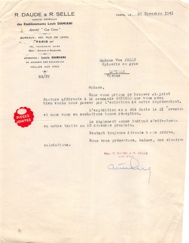 1941 agents generaux - agents, des
