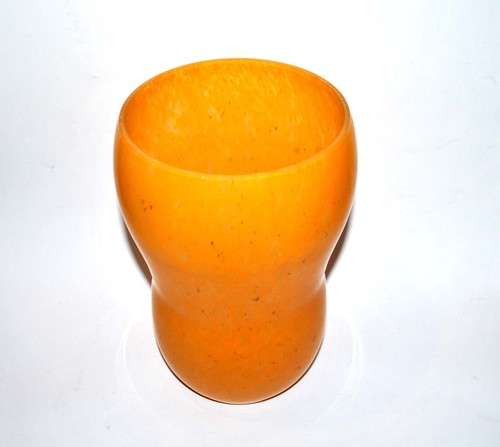 Vase obus verre marmoréen - vase,