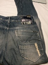 G-STAR RAW 3301 Jean T 38 Femme Arc Loose Tapered W28 L32 Effet Usé Délavé 150€