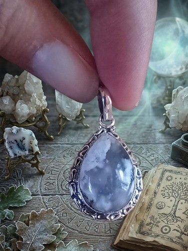 Pendentif opale dendritique - pendentif,