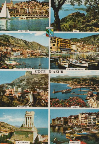 Ancienne carte postale cote - carte,