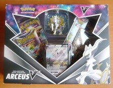Coffret Pokémon  Figurine Arceus V - 4 Boosters Epée et Bouclier  - FR 2022