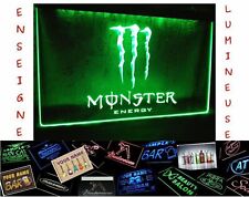 PANNEAU COLLECTION LUMINEUX PUB MONSTER ENERGY DRINK LED ENSEIGNE BAR CAFE NEON