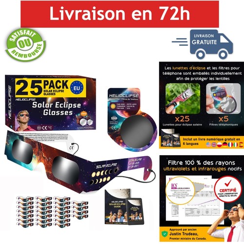 Lunettes éclipse solaire - , 25