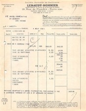 1933  FACTURE LEBAUDY -