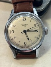 RARE ANCIENNE MONTRE HOMME HERMES MILITAIRE MÉCANIQUE PAR ERNEST BOREL SWISS