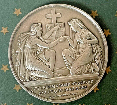 Médaille mariage argent - de,