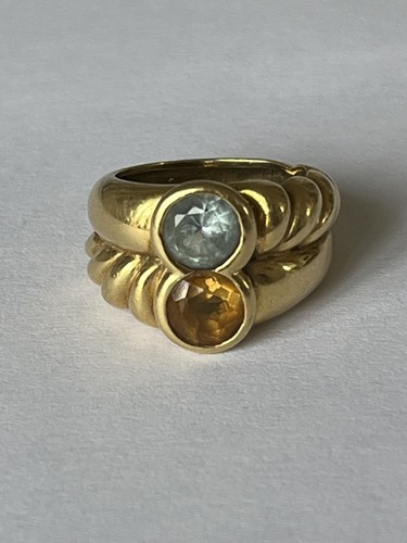 7074 bague vintage double - vintage,
