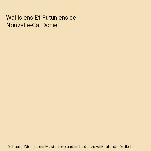 Wallisiens futuniens de - et,