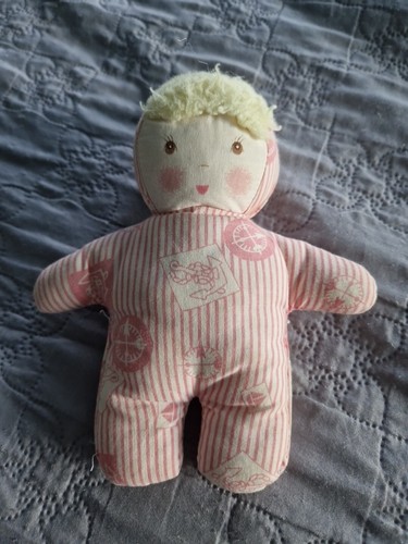 Doudou poupée ancienne hochet